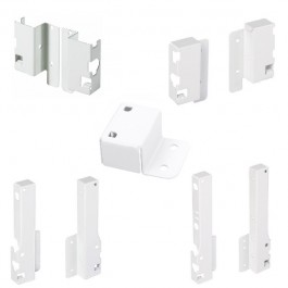 Kits de Raccords de Paroi Arrière et Adaptateur pour Tringle Longitudinale Standard et Casserolier