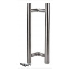 Paire de Bâtons de Maréchal Obliques en Inox