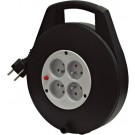 Enrouleur Domestique 4 Prises et 10m de Câble H05VV-F 3G1.5