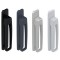 Finitions possibles : noir, gris anthracite, aluminium et blanc